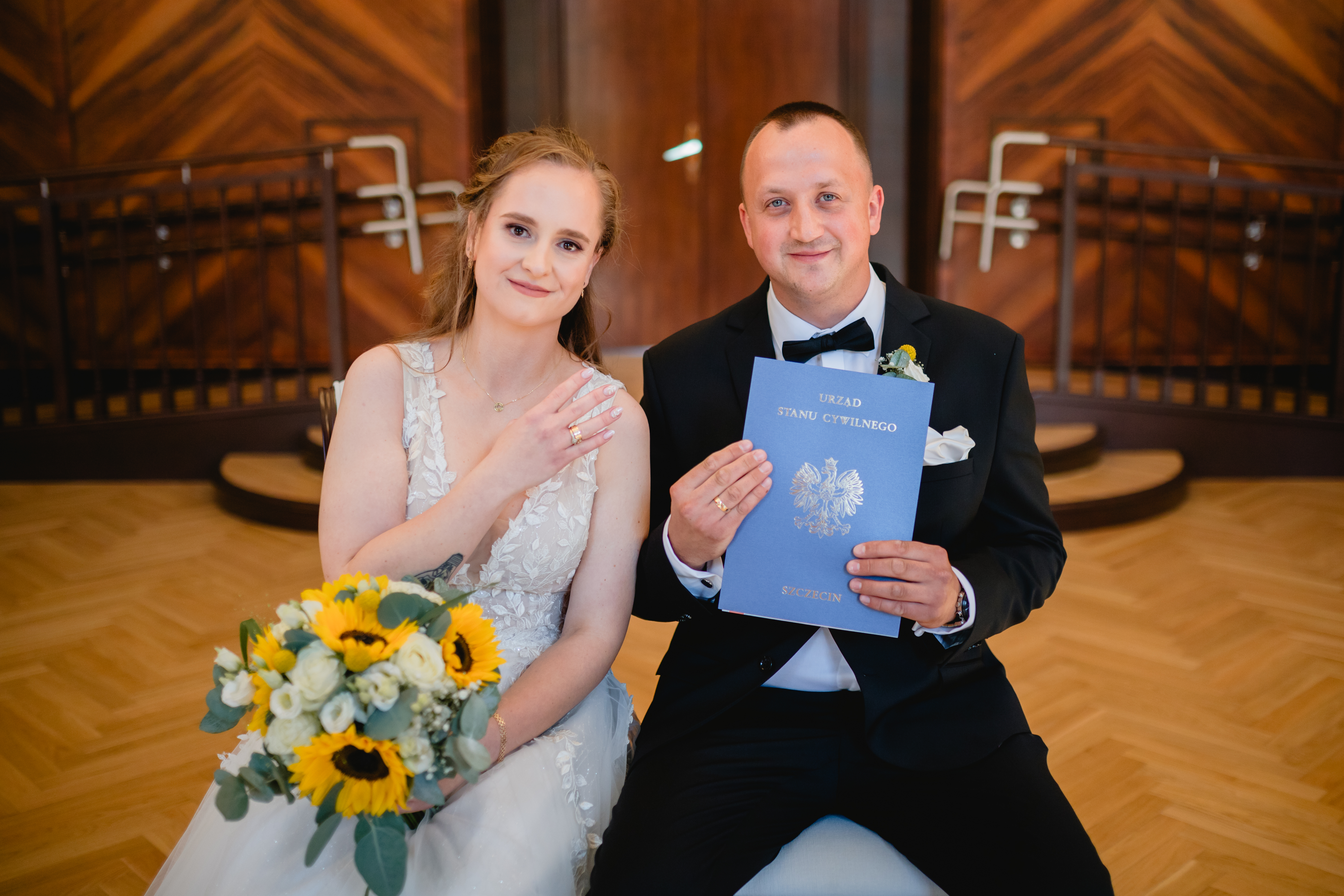 ślub cywilny w Szczecinie - fotograf Szczecin - Urząd Stanu Cywilnego w Szczecinie